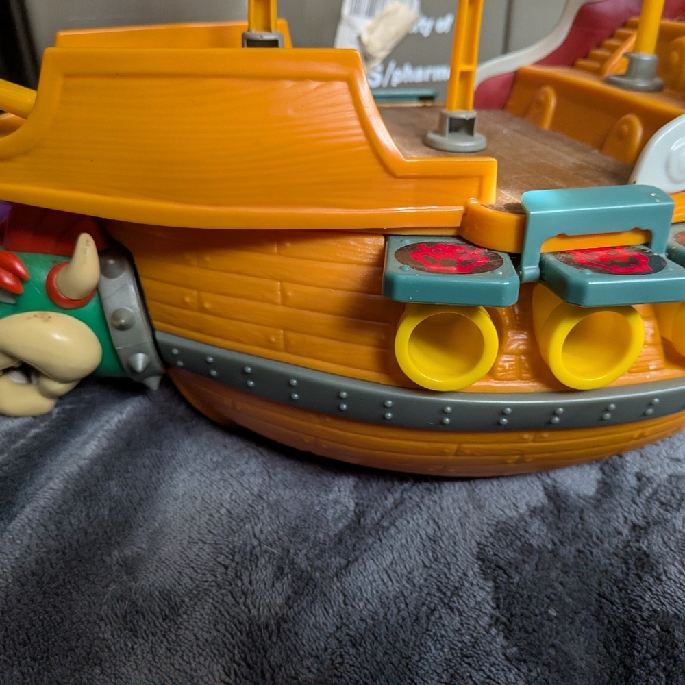 Super Mario Deluxe Bowser Air Ship Playset Nintendo 2021 Jakks Pacific - Picture 3 of 8
